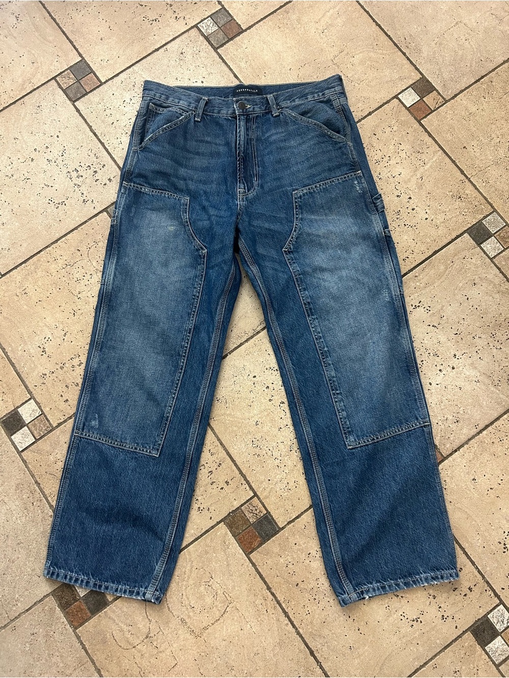 Like new Aeropostale Men's Blue Carpenter Jeans size 32x30